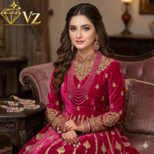 The Vz Saptapadi Ruby Rani Haar Mala Set - Image 2