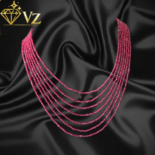 13 The Vz Saptapadi Ruby Rani Haar Mala Set