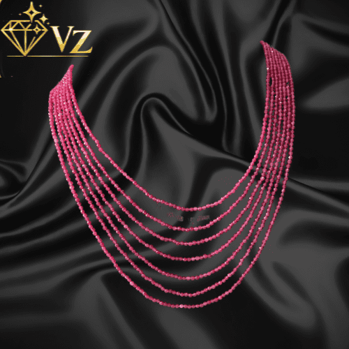 The Vz Saptapadi Ruby Rani Haar Mala Set